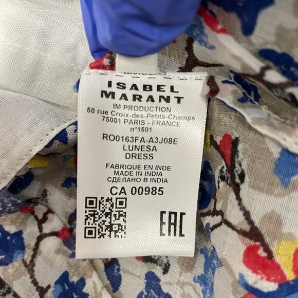 MARANT ETOILE DAMIANI FLORAL PATTERN MIDI SKIRT - Picture 14 of 16